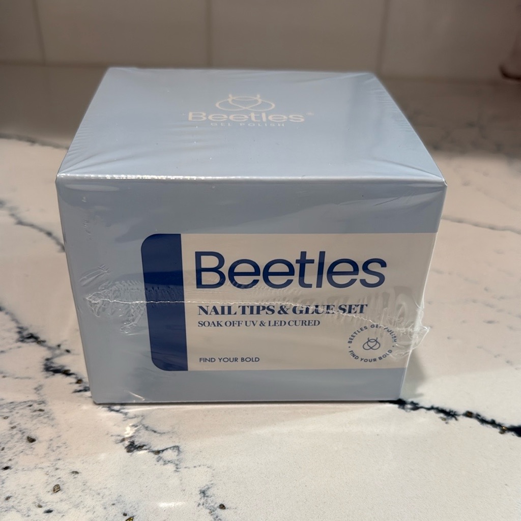 Beetles Nail Tips. Short Square.